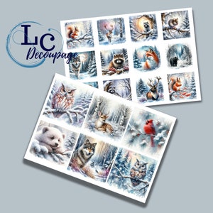Papier de riz pour découpage, Papier de découpage A4, Images de Noël, Image décorative, Modèles pour découpages, Créations en papier, Cadeau pour bricoleur, Bricolage