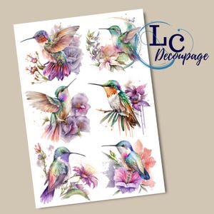 Papier de riz pour créations manuelles et techniques mixtes, projet DIY de papier de riz pour découpage, Papier de riz imprimé pour découpage, fournitures créatives pour décoration d'intérieur ou oeuvre d'art