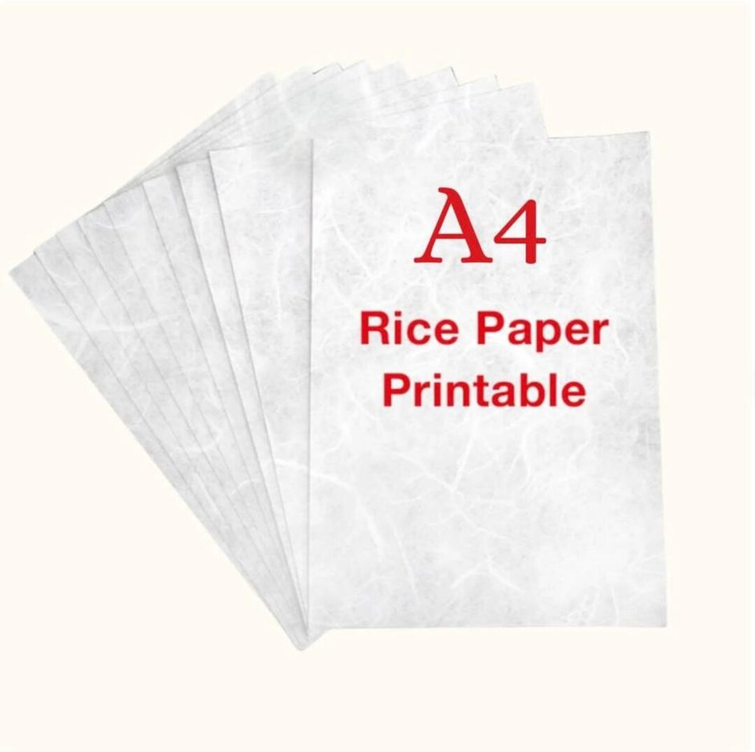 Decoupage Rice Paper Blank, Printable Sheets for Crafts - Etsy