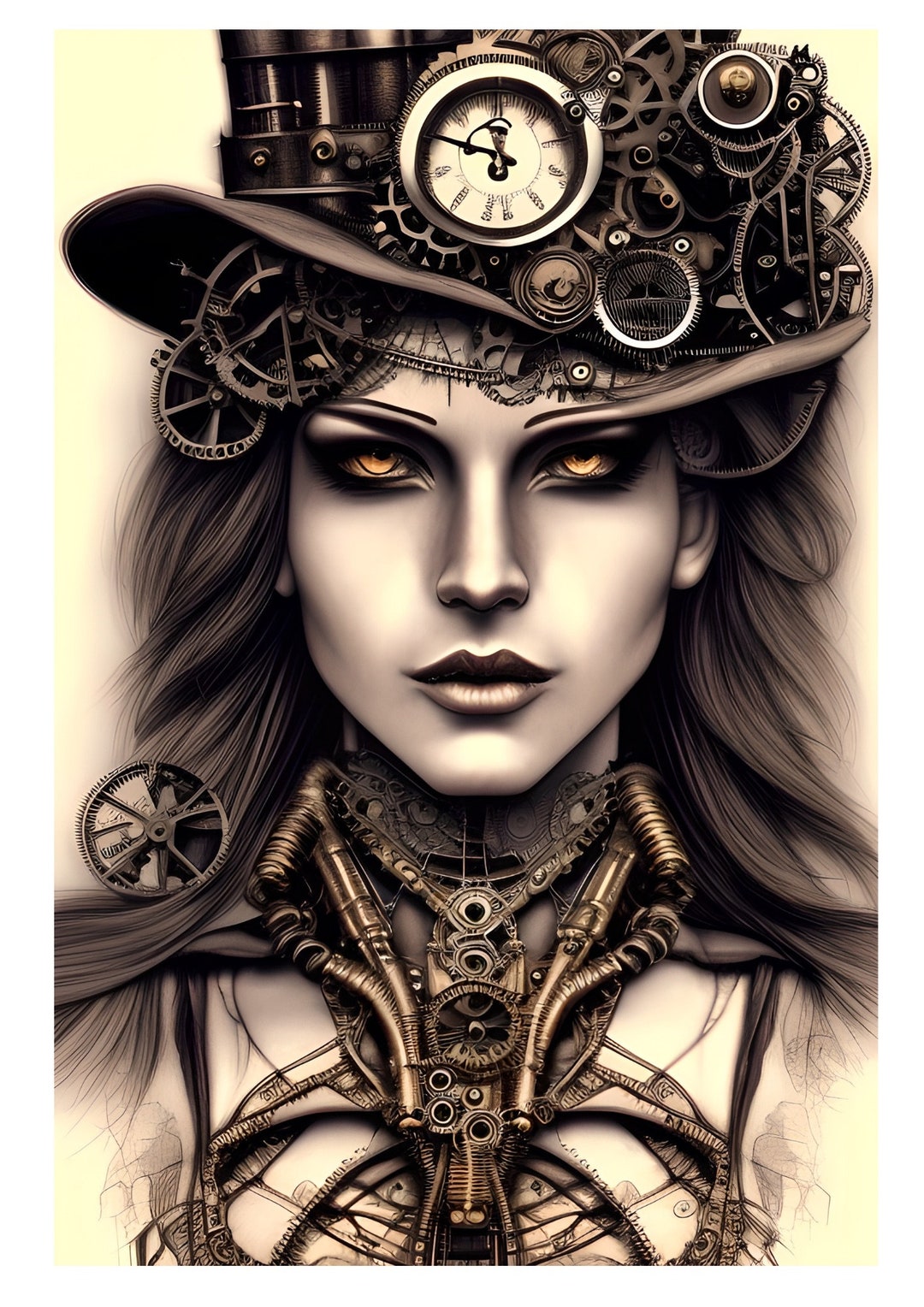 decoupage-rice-paper-lc-collection-a4-decoupage-paper-steampunk-lady