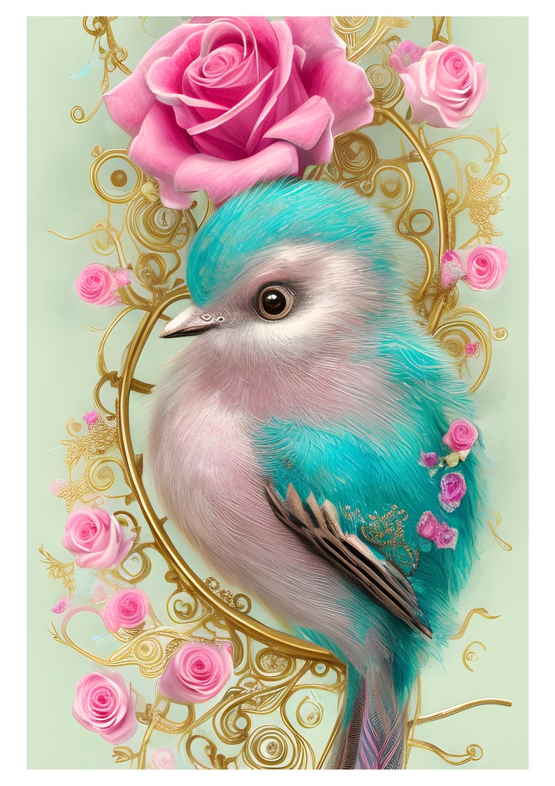 Decoupage Rice Paper LC Collection A4 Decoupage Paper Bird Etsy