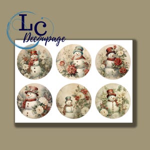 Decoupage Rice Paper, A4 Decoupage Paper, Snowmen Images, Decorative Image, Decoupage Designs, Paper Crafts, DIY Crafting, Christmas Images