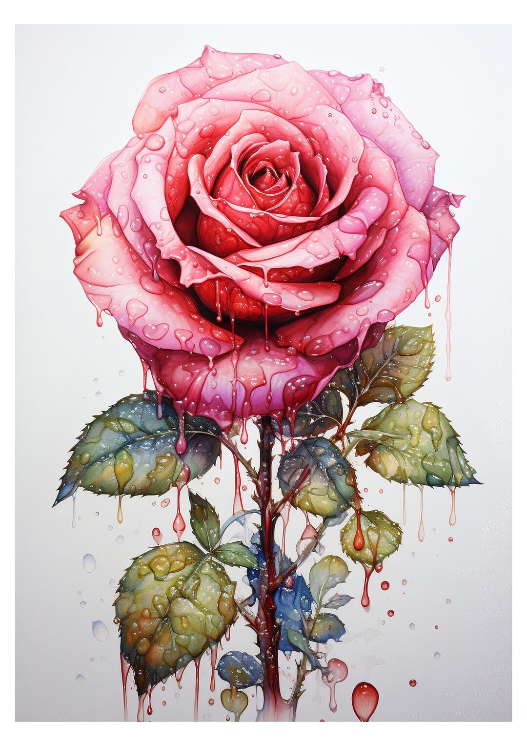 Decoupage Rice Paper, LC Collection, A3 Decoupage Paper, Flower Image