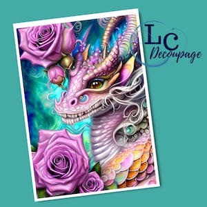 Proyecto DIY con papel de arroz para decoupage, papel de arroz impreso para decoupage, material para manualidades para decoración del hogar o arte, papel de arroz para manualidades y técnicas mixtas.