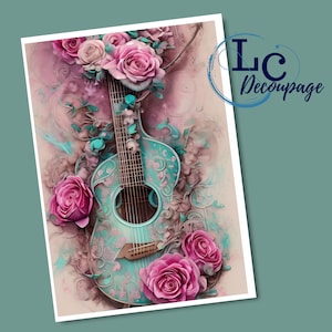 Proyecto DIY con papel de arroz para decoupage, papel de arroz impreso para decoupage, material para manualidades para decoración del hogar o arte, papel de arroz para manualidades y técnicas mixtas.