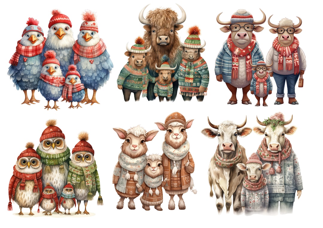Decoupage Rice Paper, LC Collection, A4 Decoupage Paper, Winter Animal ...