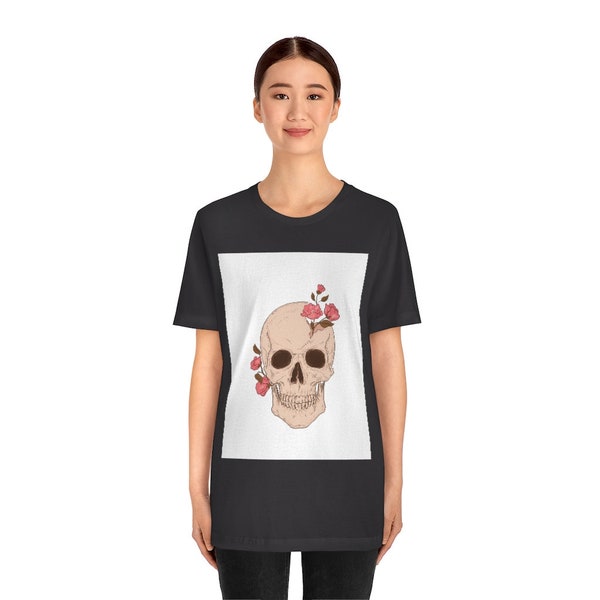 Skull and Flowers Tee