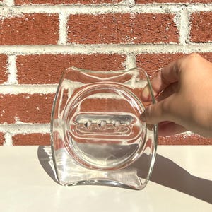 Vintage MCM Glass Ashtray, Retro Glass Ashtray