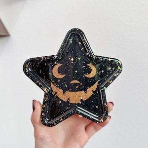Jack-O-Star Tray | Rolling Tray, Jewelry Dish, Trinket Dish, Handmade Decorative Tray, Gifts, Jewelry Tray