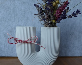 Vase U-form, Scandi-Stil