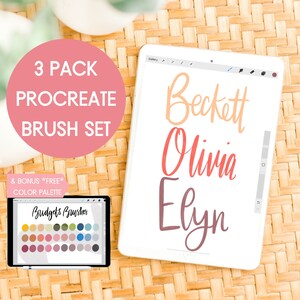 Procreate Brush | Calligraphy Brush for Procreate on iPad | Lettering brush | Drawing brush | Brush set for Procreate | Procreate Brushes