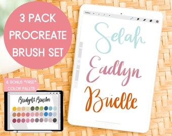 Procreate Brush | Calligraphy Brush for Procreate on iPad | Lettering brush | Drawing brush | Brush set for Procreate | Procreate Brushes