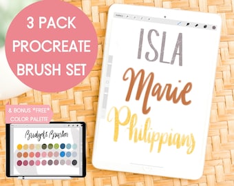 Procreate ブラシ | iPad 用 Procreate 用カリグラフィー ブラシ | レタリング ブラシ | 描画ブラシ | Procreate 用ブラシ セット | Procreate ブラシ