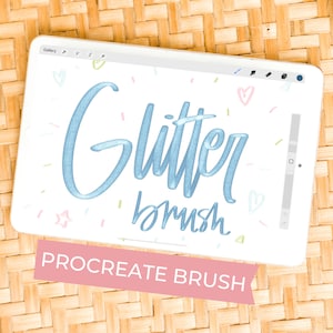 Glitter Procreate Brush | Calligraphy Brush for Procreate | Lettering brush | Drawing brush | Brush for Procreate | Procreate Brushes