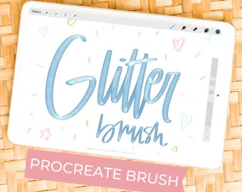 グリッター Procreate ブラシ | Procreate 用カリグラフィー ブラシ | レタリング ブラシ | 描画ブラシ | Procreate 用ブラシ | Procreate ブラシ