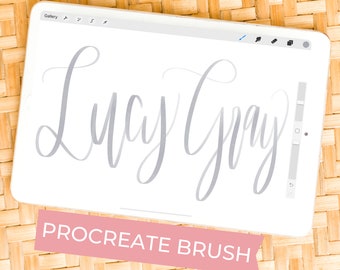 Procreate Pinsel | Kalligraphie Pinsel für Procreate auf dem iPad | Schriftzugpinsel | Zeichenpinsel | Pinsel für Procreate | Procreate Pinsel