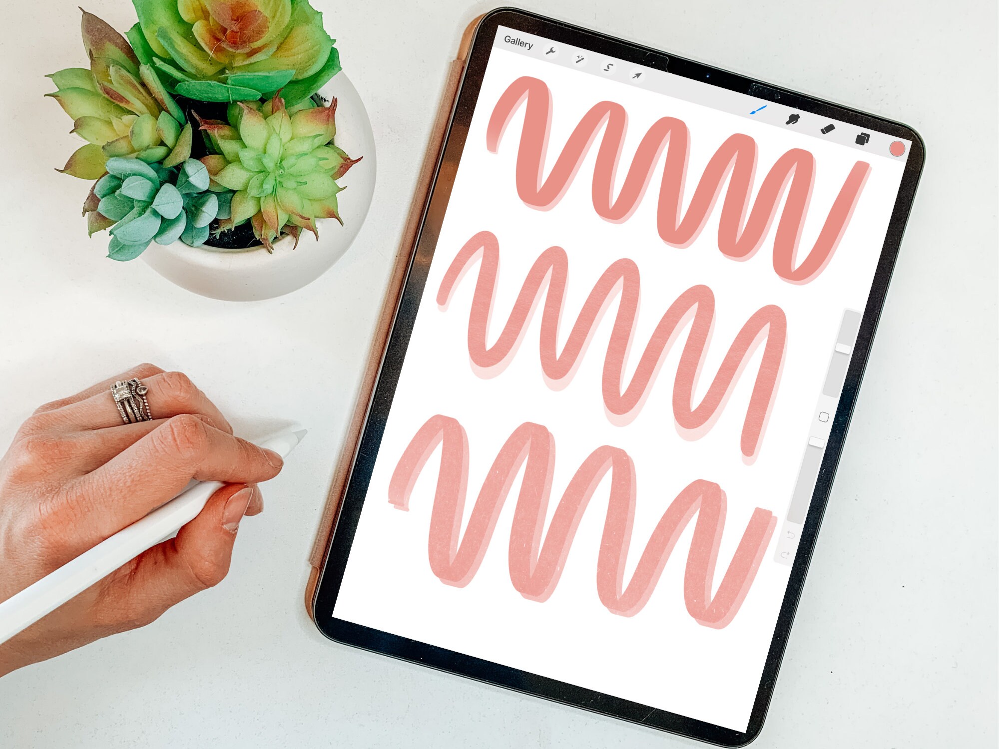 Procreate Shadow Brush Set 3 Pack | Calligraphy Brushes for Procreate ...
