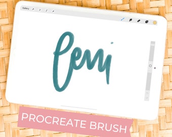 Procreate Brush | Calligraphy Brush for Procreate on iPad | Lettering brush | Drawing brush | Brush for Procreate | Procreate Brushes