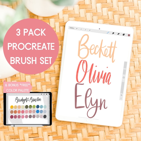 Procreate Brush Calligraphy Brush for Procreate on Ipad Etsy