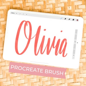 Procreate Brush | Calligraphy Brush for Procreate on iPad | Lettering brush | Drawing brush | Brush for Procreate | Procreate Brushes