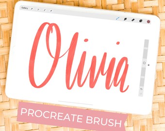 Procreate Pinsel | Kalligraphie Pinsel für Procreate auf dem iPad | Schriftzugpinsel | Zeichenpinsel | Pinsel für Procreate | Procreate Pinsel