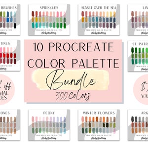 Procreate Color Palette Bundle | Color Palettes | Color Swatches | Procreate Palettes | Palette Bundle | Procreate Color Palette | Palettes