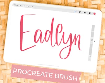 Procreate Brush | Calligraphy Brush for Procreate on iPad | Lettering brush | drawing brush | Brush for Procreate | Procreate Brushes