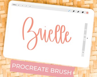 Procreate Brush | Calligraphy Brush for Procreate on iPad | Lettering brush | Drawing brush | Brush for Procreate | Procreate Brushes