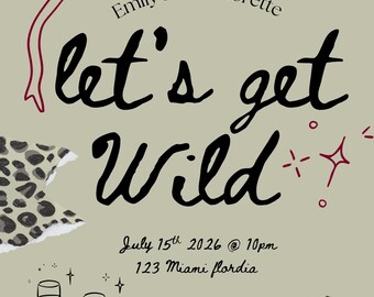 Girls Bach Trip Invitation Template | Editable Bachelorette Weekend Invite | Digital Download