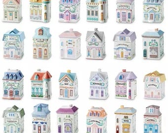 Vintage 1989 Lenox Spice Village – Complete Set of 24 Houses No Rack New