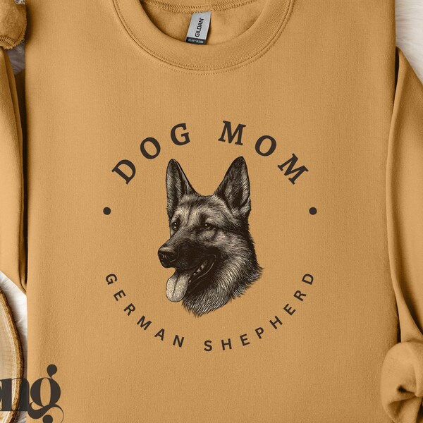 Schäferhundmamma PNG: Sublimeringsdesign (digital nedladdning)