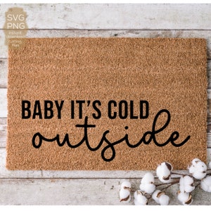 Literally Freezing Winter Doormat, Funny Welcome Mat