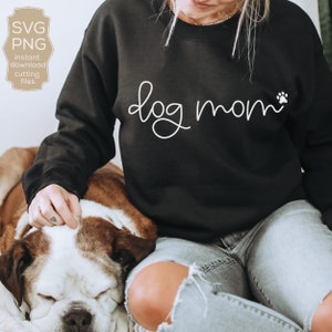 Hund Mama Svg, moderne saubere Hund Mom Design, Hund Liebhaber Svg, Hund geschnitten Datei für Cricut Silhouette, Hund Mama PNG, Hund SVG, SVG für Hundeliebhaber