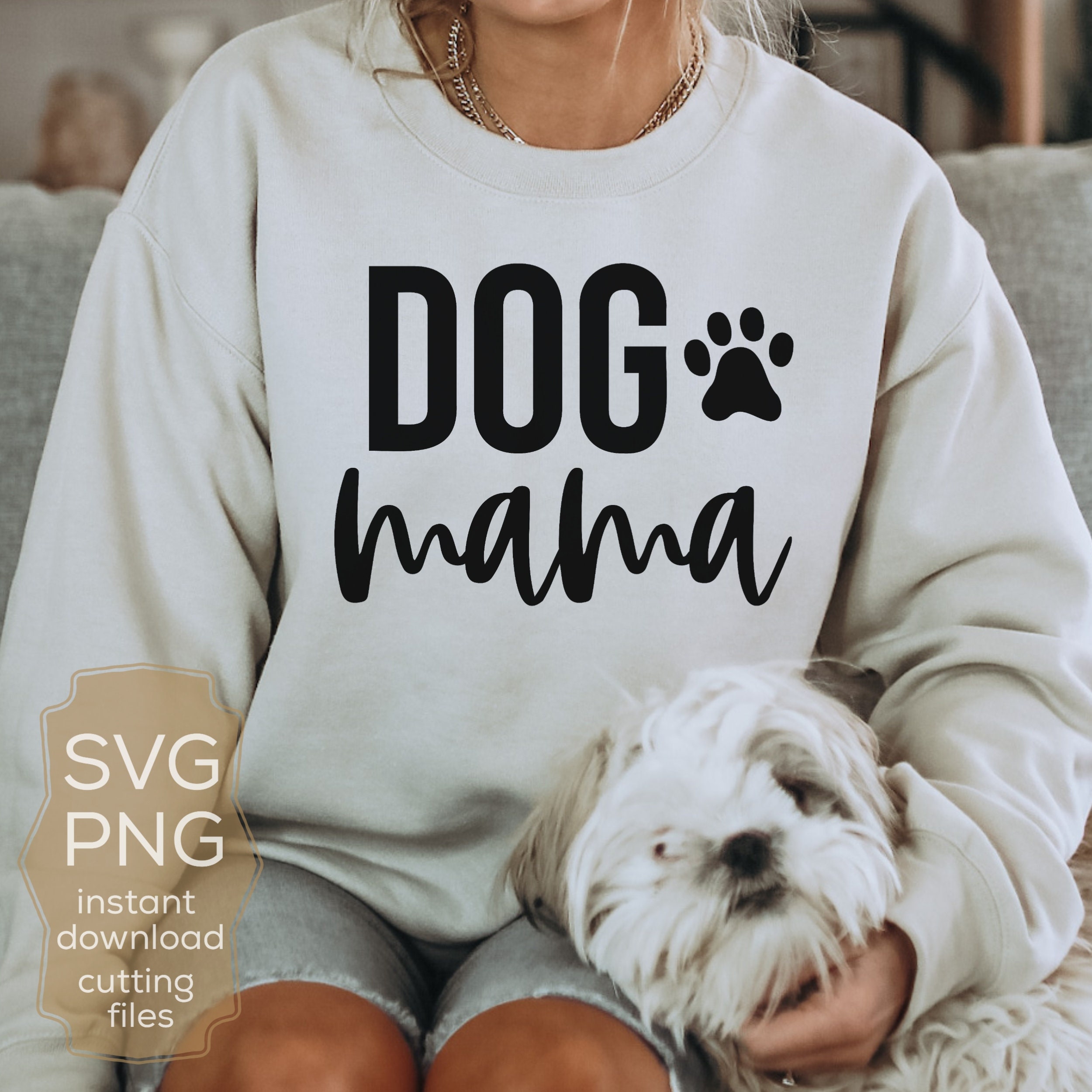 Dog Mom SVG: Modern Cut File for Cricut, Silhouette (PNG) - Etsy