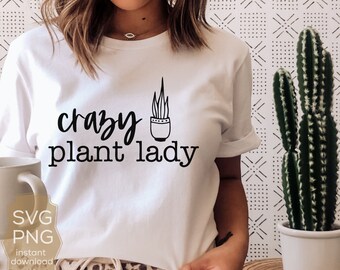 Plant Lady SVG: Boho Women's Shirt Graphic (Digital Download)