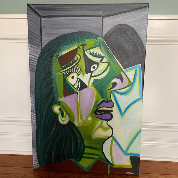 girl looking into mirror picasso