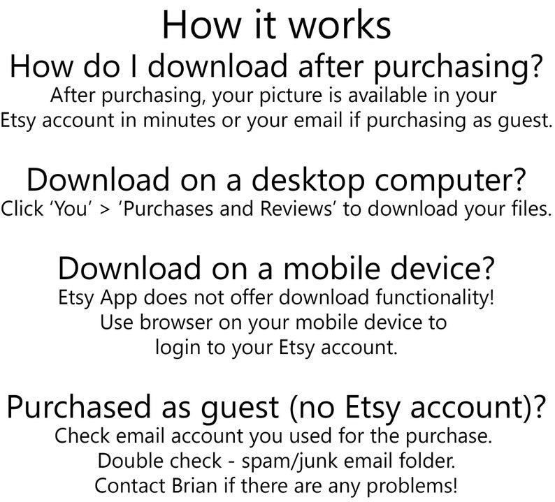 Puede incluir: Instrucciones sobre c&oacute;mo descargar una compra digital de Etsy. El texto explica c&oacute;mo descargar una compra despu&eacute;s de comprar, c&oacute;mo descargar en una computadora de escritorio, c&oacute;mo descargar en un dispositivo m&oacute;vil y c&oacute;mo descargar si compraste como invitado.