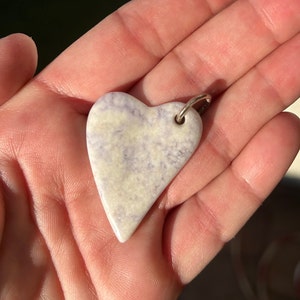 Handmade Guatemalan Jade Heart Pendant