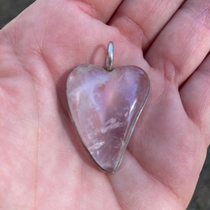 Rose Quartz Heart Pendant