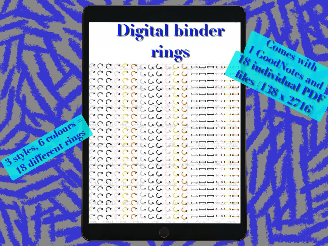 Digital Binder Rings Binder Ring Digital Planner Binder Rings Binder