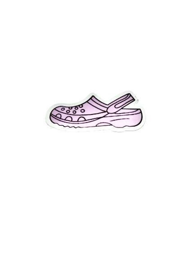 Crocy Sticker Purple Croc Sticker - Etsy