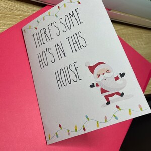 Drôle de carte de Noël - Il y a des Ho dans cette maison