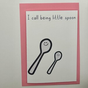Kleiner Löffel Valentinstag Jubiläum Karte für Paare Freund Freundin