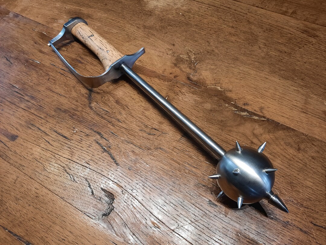 SPIKED MACE Club Bludgeon Morning Star Mace Steel Close Etsy