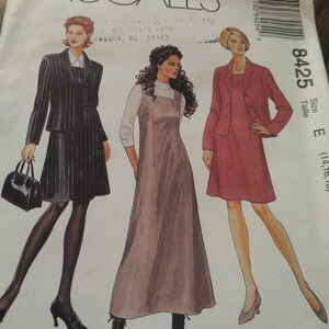 Uncut Mccalls 8425 14,16,18 misses dress or jumper
