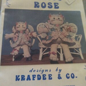 Calico Rose two purr-fectly precious kitties by Krafdee & co