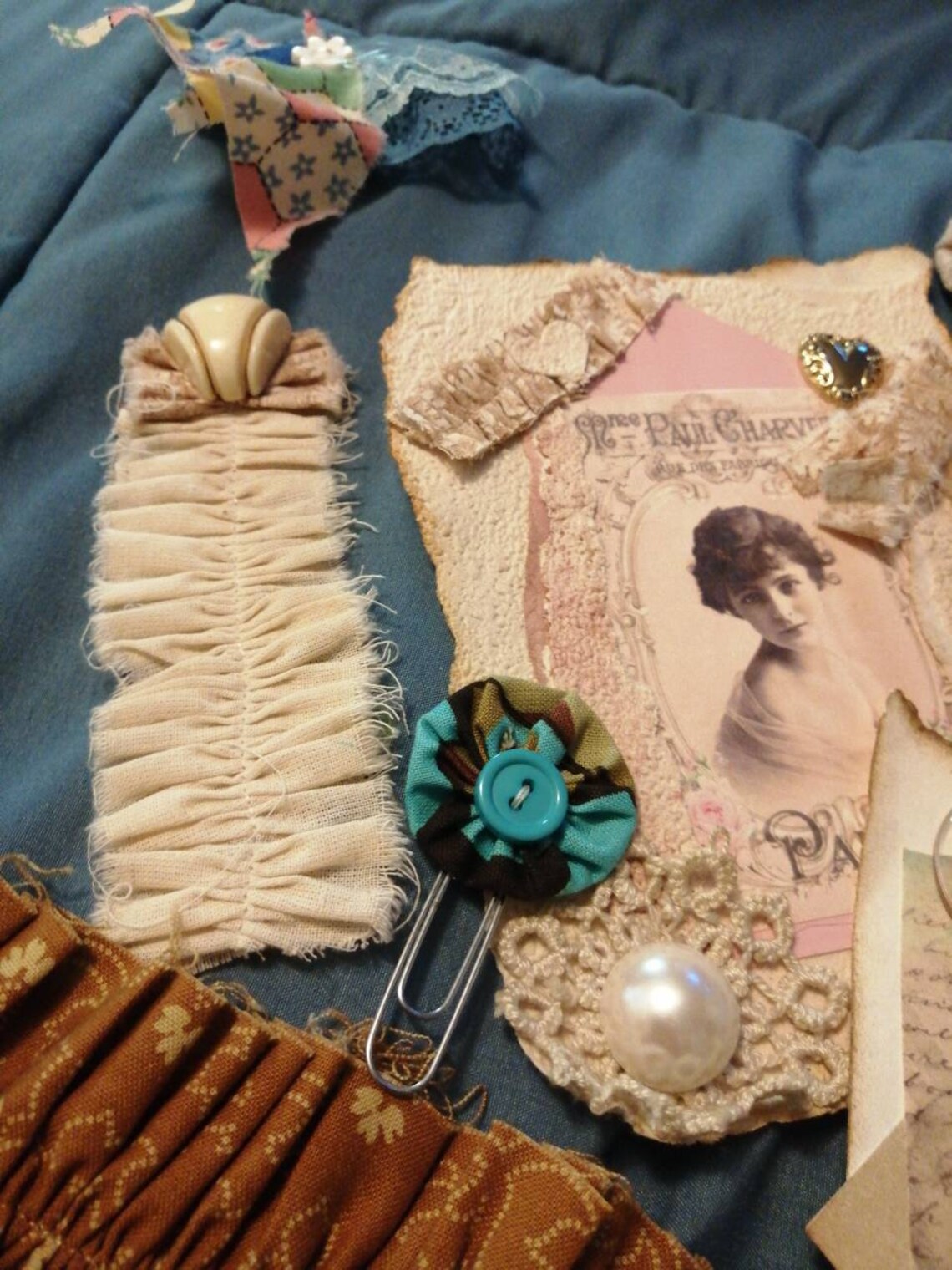 Vintage junk journal embellishments Etsy