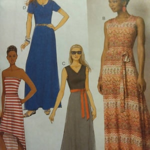 Butterick b6206 uncut es 14-22 misses dress and belt pattern