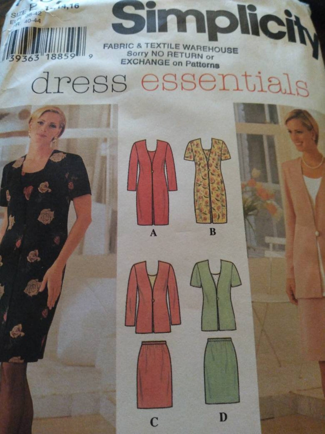 Simplicity 7107 Dress Essentials - Etsy