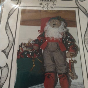 Uncut Alma Lynne&#39;s works of heart Santa Bear